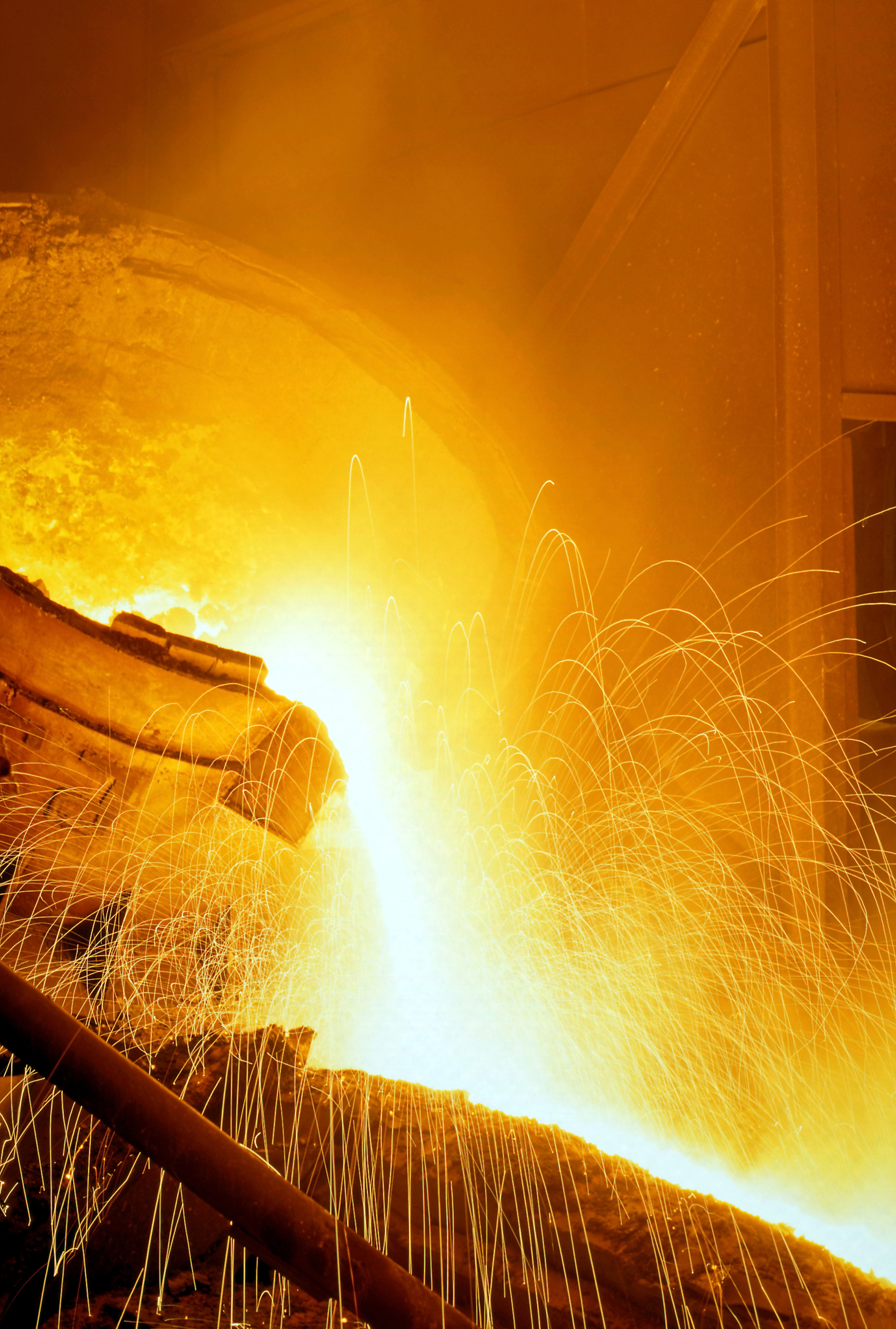 Steel melting process